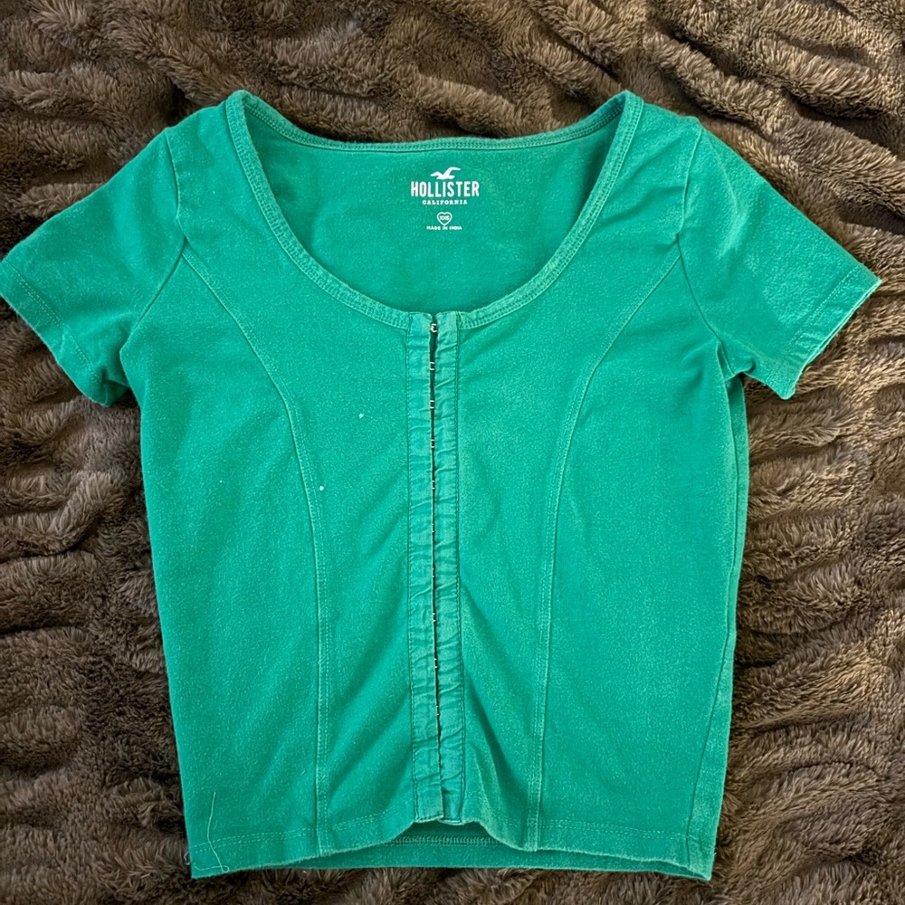 Hollister Vibrant Green Short Sleeve Top